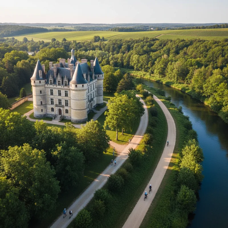 Activités de plein air autour des châteaux : randonnée, vélo et nature